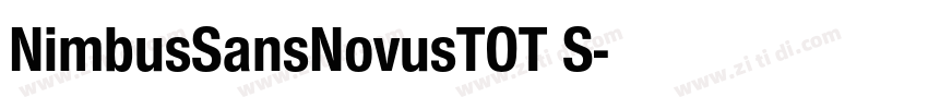 NimbusSansNovusTOT S字体转换